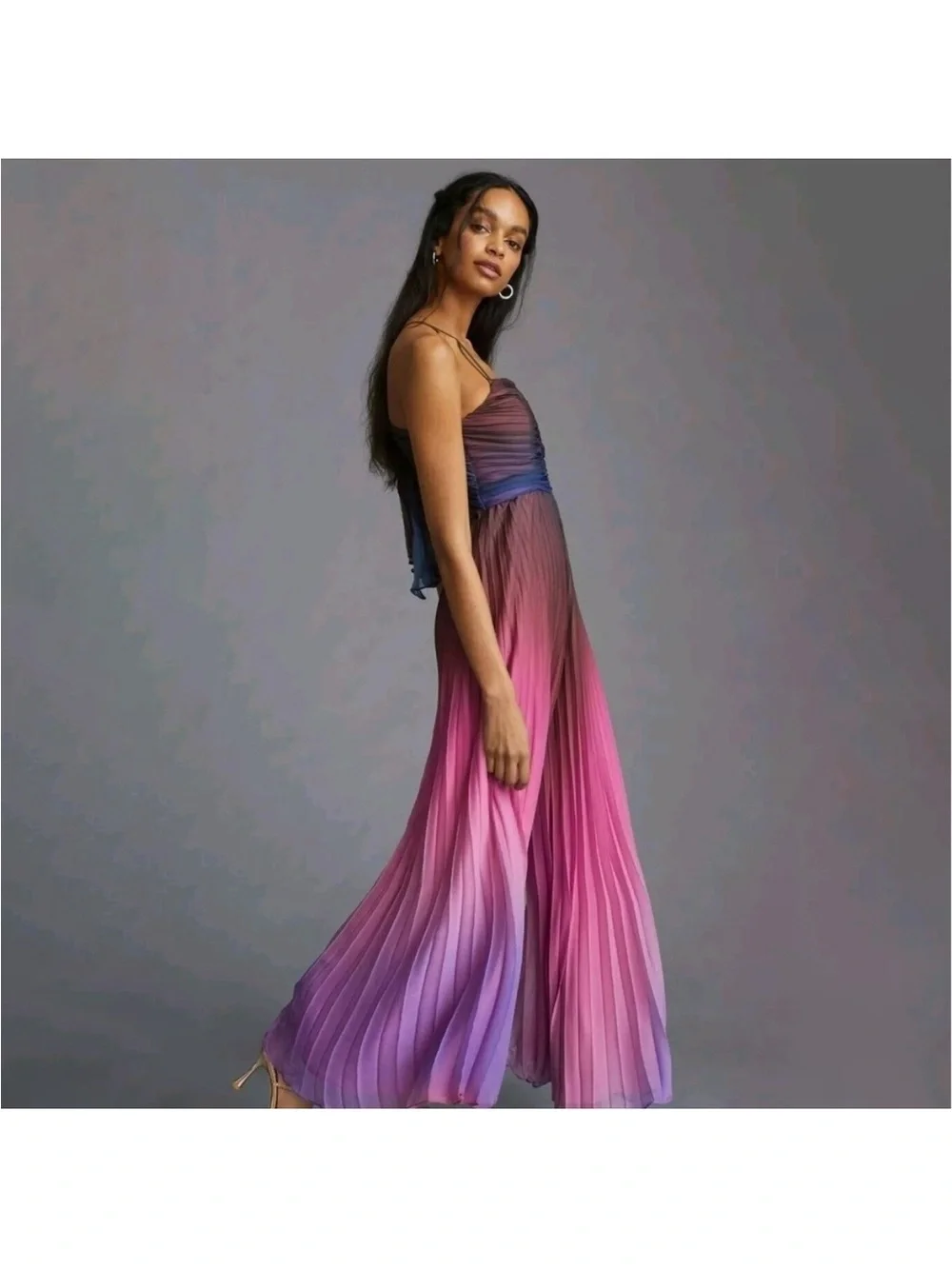 Ranna Gill pleated tie-back jumpsuit